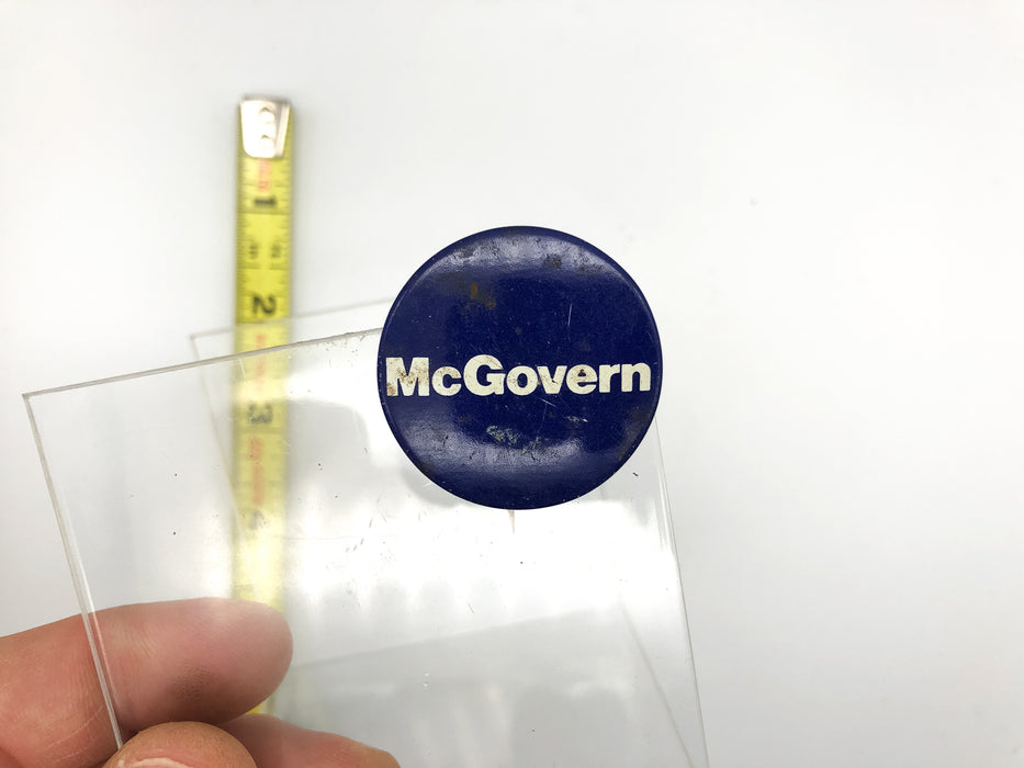 Vintage McGovern Pinback Button Political Presidential Campaign Blue White 1