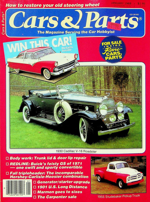 Cars & Parts Magazine January 1988 Vol 31 No 1 1930 Cadilliac V-16 Roadster