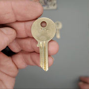 5x Yale RN10 1/2 JB Keyway Key Blanks Nickel Silver 4 Pin NOS 1