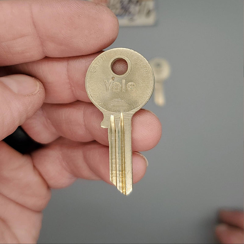 5x Yale RN10 1/2 JB Keyway Key Blanks Nickel Silver 4 Pin NOS 1
