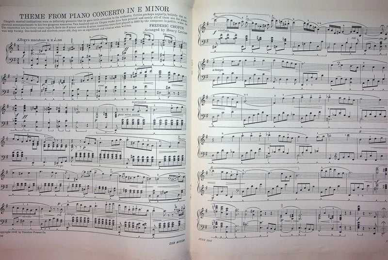 Norwegian Dance Sheet Music Piano Song Edvard Grieg Op35 No2 1943 Etude Magazine 4