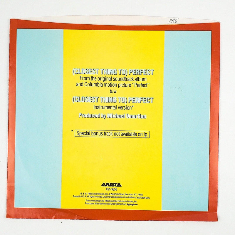 Jermaine Jackson Closest Thing To Perfect Record 45 RPM Single Arista 1985 2