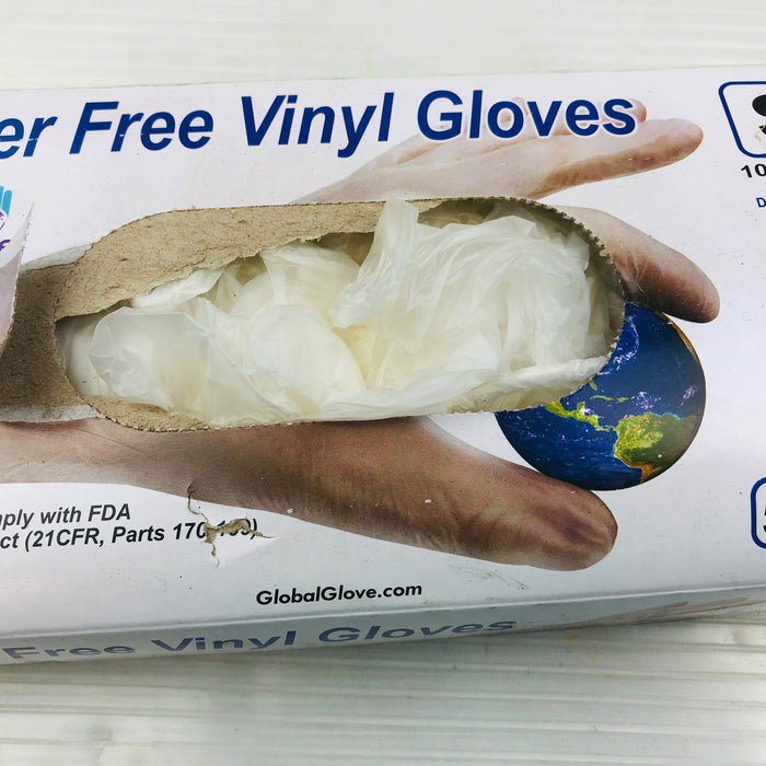 Vinyl Disposable Gloves Small Clear Food Safe Powder Latex Free 200-Pk 5 Mil FDA 12