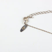 Cursive Initial Letter A Silver Toned Pendant Necklace - NY Tag 4