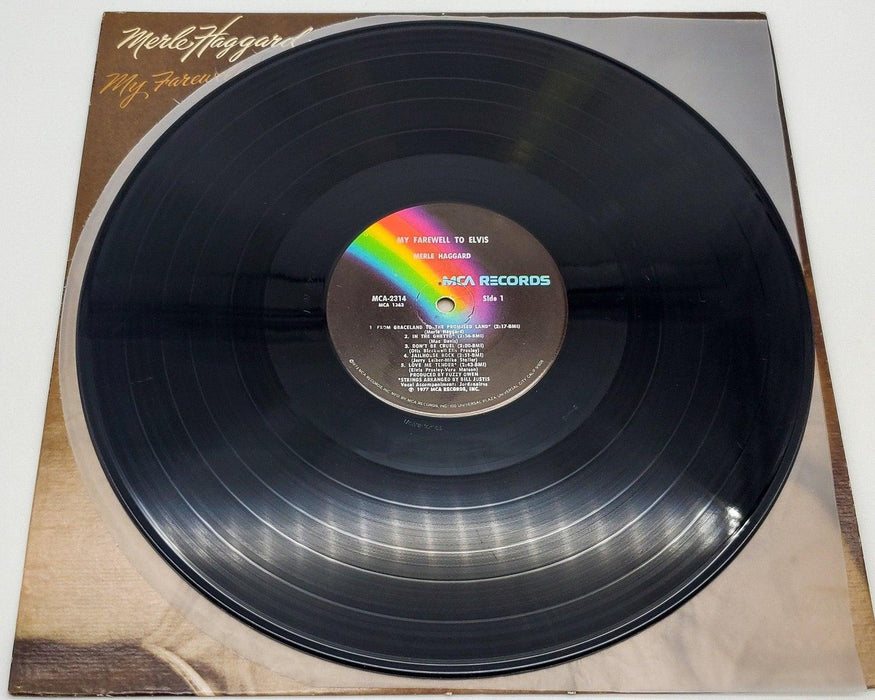 Merle Haggard My Farewell To Elvis 33 RPM LP Record MCA Records 1977 MCA-2314 5