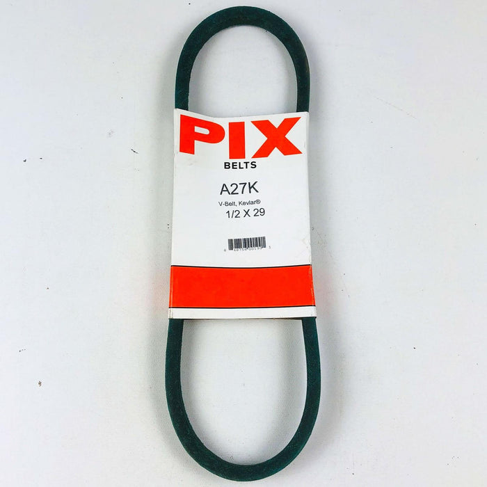 Pix Belts A27K 1/2 x 29 Lawn Mower V Belt Made With Kevlar New Old Stock NOS