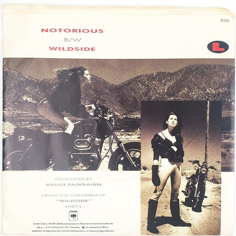 Loverboy Notorious Record 45 RPM Single 38-07324 Columbia 1987 2