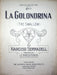 Vintage Sheet Music La Golondrina The Swallow 1927 Narciso Serradell J Messina 1