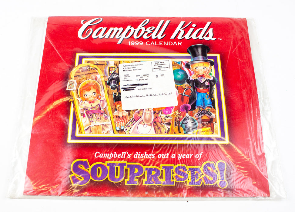 1999 Campbell's Tomato Soup Kids Wall Calendar - 11"x12" | NEW