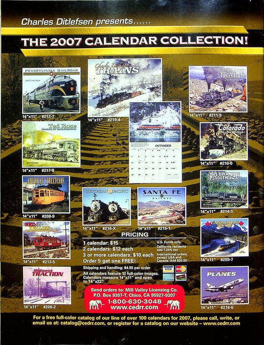 Trains Magazine January 2007 Vol 67 No 1 3 Greatest Railroad States