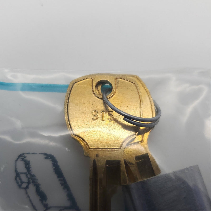 National Filing Cabinet Lock C8150 Satin Chrome Pin Tumbler Keyed Alike NOS 3