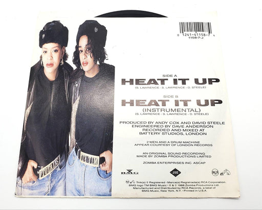 Wee Papa Girl Rappers Heat It Up 45 RPM Single Record Jive 1988 1158-7-JAB PROMO 2