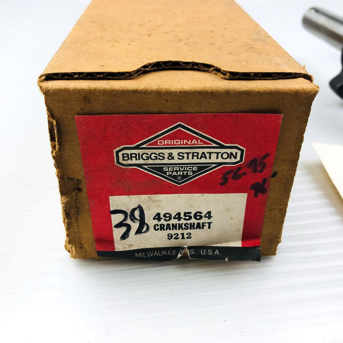 Briggs and Stratton 494564 Crankshaft for Lawn Mower Engine Genuine OEM New NOS 2