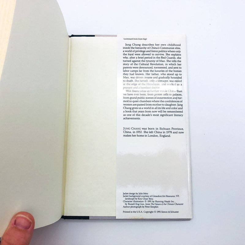 Wild Swans Hardcover Jung Chang 1991 Personal Narrative Chinese Family War 10