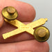 US Army Field Artillery Pin Crossed Cannons AMCraft Attleboro Acid Test 2 Clutch 7