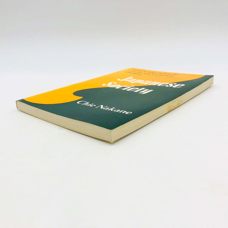 Japanese Society Paperback Chie Nakane 1972 1st Edition Cultural Studies Customs 4
