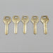 5x Corbin Z4 62C1-6 Key Blanks Brass 6 Pin USA Made NOS Tarnished 3