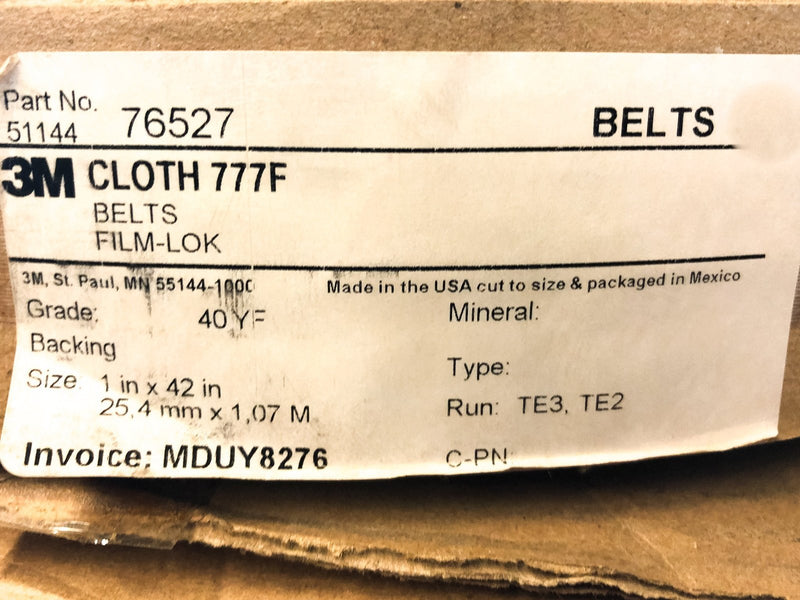 3M 777F FILM-LOK 76527 Label