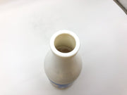 Vintage Carlton Milk Glass Bottle White 10" Water Beach Scene Stamped Twelve 5