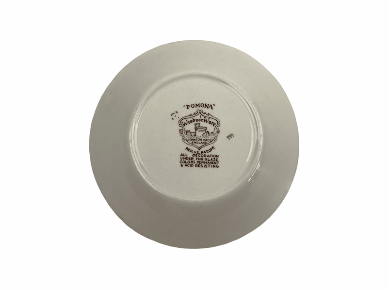 Johnson Bros Windsor Ware Pomona Salad Bowl 5.25" England Vintage Brown Basket 4