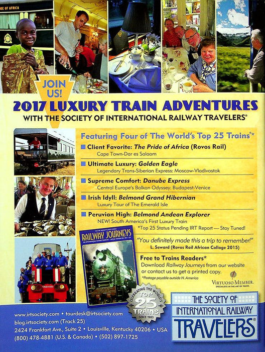 Classic Trains Magazine Winter 2016 Vol 17 No 4 Life & Times Of "Mr. L&N"Castner