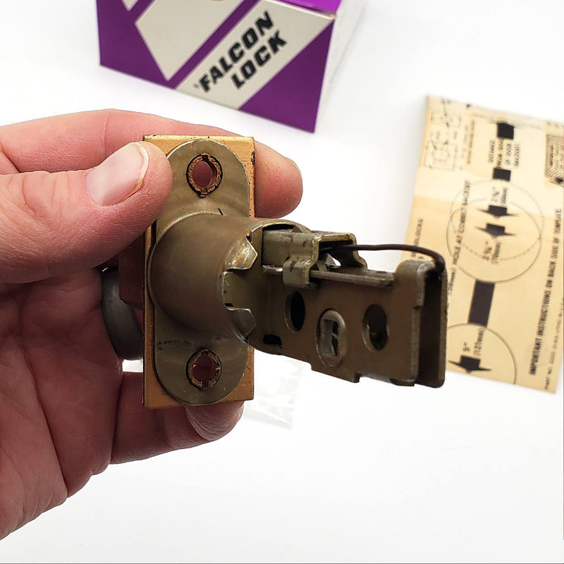 Falcon Deadbolt Double Cylinder 2-3/8" Backset Satin Bronze D 9370 L USA Made