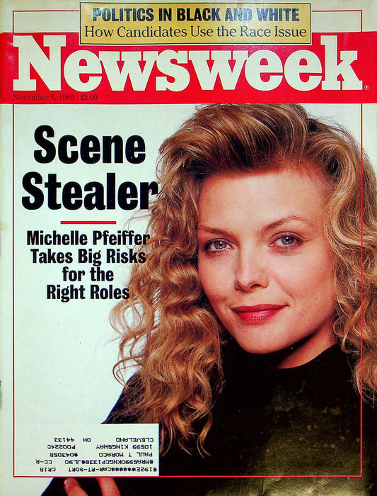 Newsweek Magazine Nov 6 1989 Michelle Pfeiffer Fabulous Baker Boys Russia House