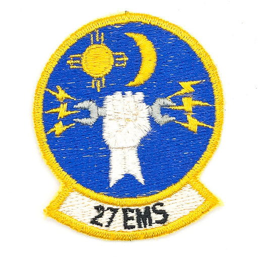 US Air Force Patch 27th Equipment Maintenance Squadron EMS Wrench Vintage Sew On 1