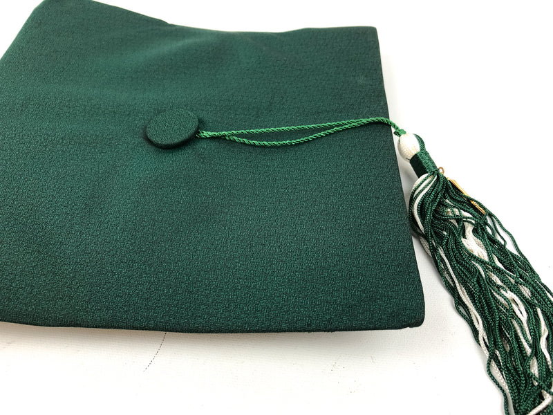 Vintage Graduation Cap Tassel Green ER Moore College Cleveland State University