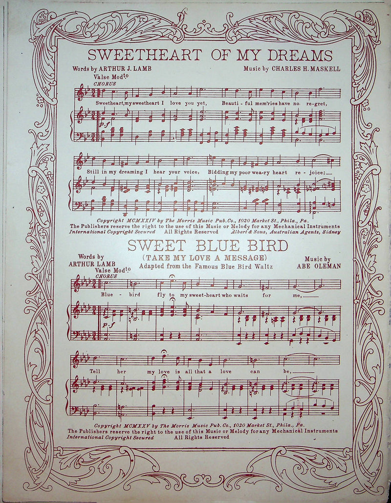 Gaiete De Coeur Valse Brillante Vintage Sheet Music Sydney Smith 1925 Piano Song 8