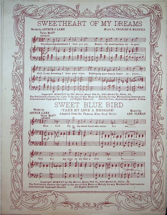 Gaiete De Coeur Valse Brillante Vintage Sheet Music Sydney Smith 1925 Piano Song 8