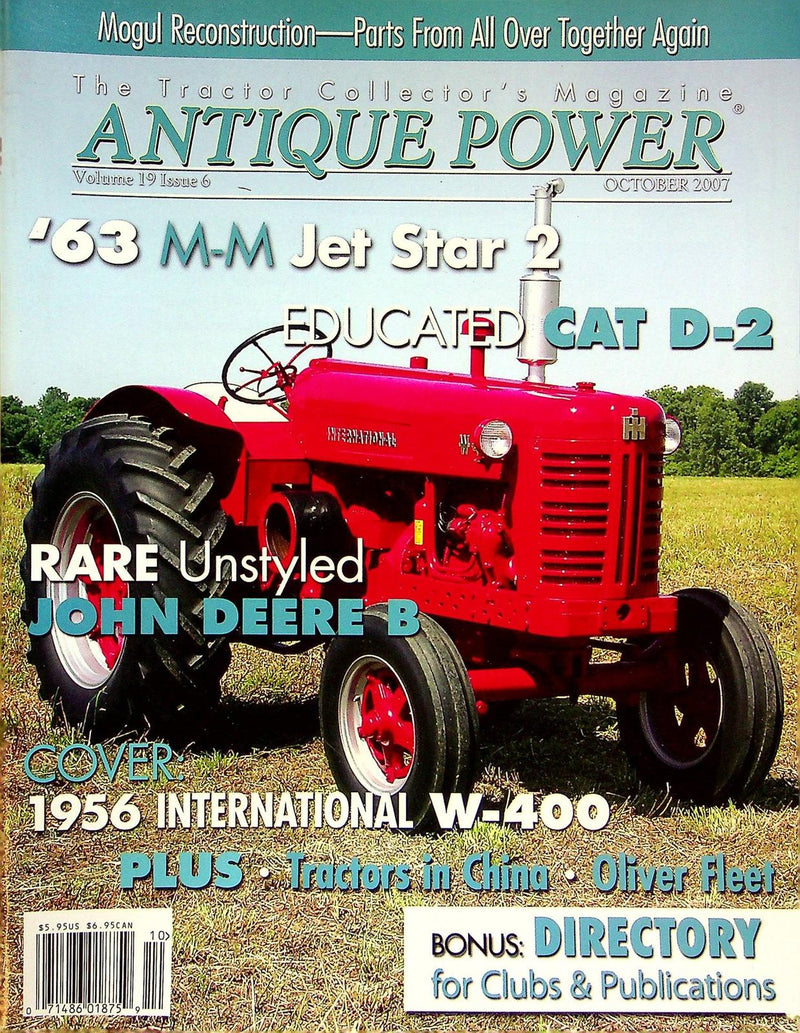 Antique Power Magazine October 2007 Vol 19 # 6 63 M-M Jet Star 2