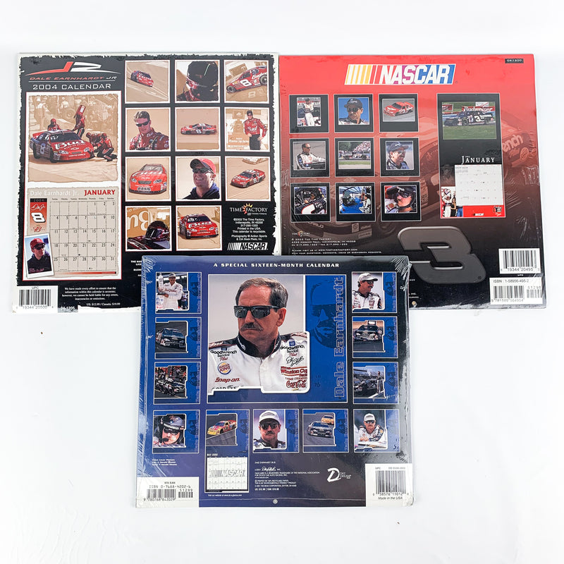 Nascar Dale Earnhardt Sr & Jr New Old Stock Calendars 2004 & 2002 - Lot of 5