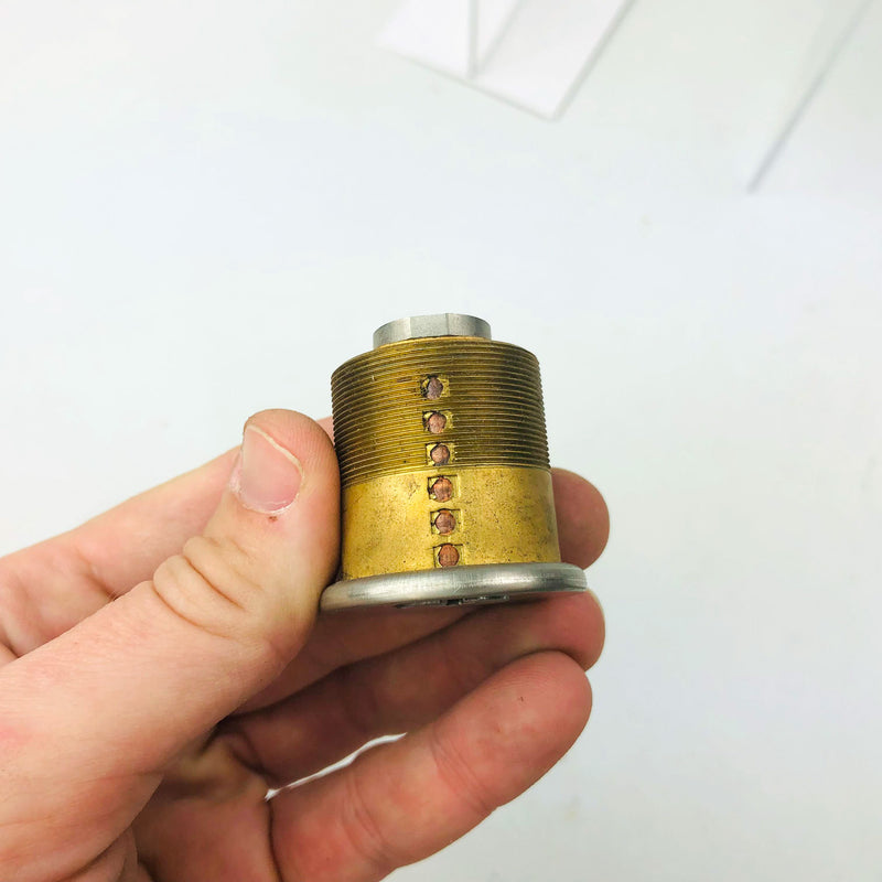 Yale Mortise Cylinder 1152 1-1/4" US32D Satin Stainless Steel O Bittings GC NOS