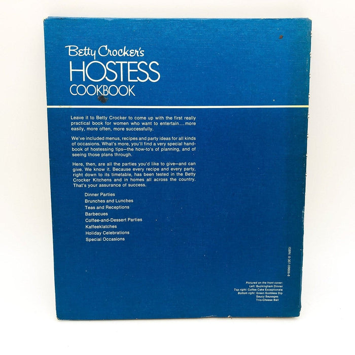 Betty Crocker's Hostess Cookbook Hardcover Betty Crocker 1974 Recipes Party 2