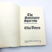 The Sanctuary Sparrow Hardcover Ellis Peters 1983 Monk Cadfael 1st Ed Ex Library 8