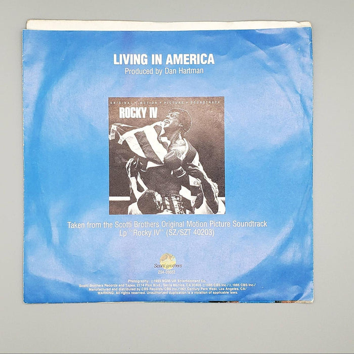 James Brown Living In America Single Record Rocky IV 1985 ZS4 05682 2