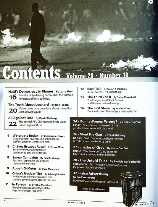 In These Times 2004 Vol 28 # 10 Chaos in Haiti, Chavez Escapes Recall