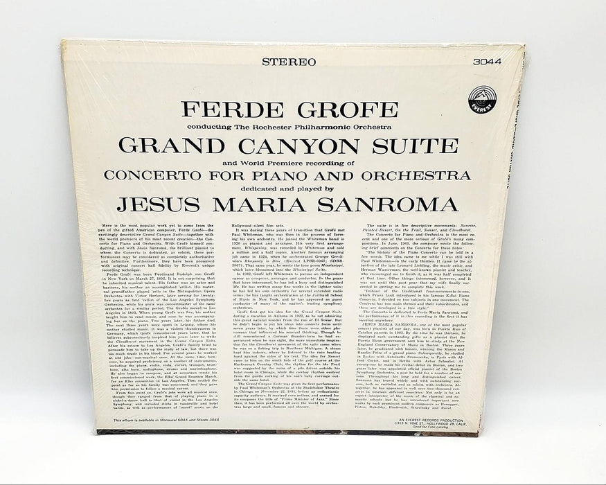 Ferde Grofe Grand Canyon Suite 33 RPM LP Record Everest SDBR 3044 2