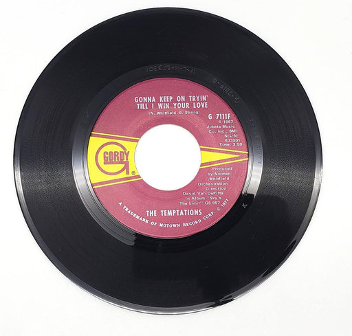 The Temptations Superstar 45 RPM Single Record Gordy 1971 G 7111F 2