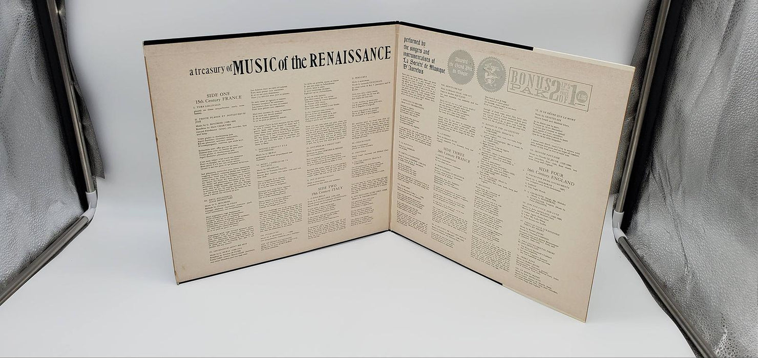 Pierre Chaille A Treasury Of Music Of The Renaissance 33 RPM 2x LP Record 1963 5