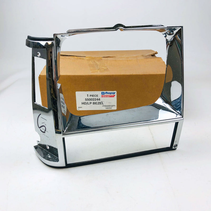 Mopar 55002244 HD LP Right Bezel For Headlight Headlamp Chrome Genuine OEM NOS