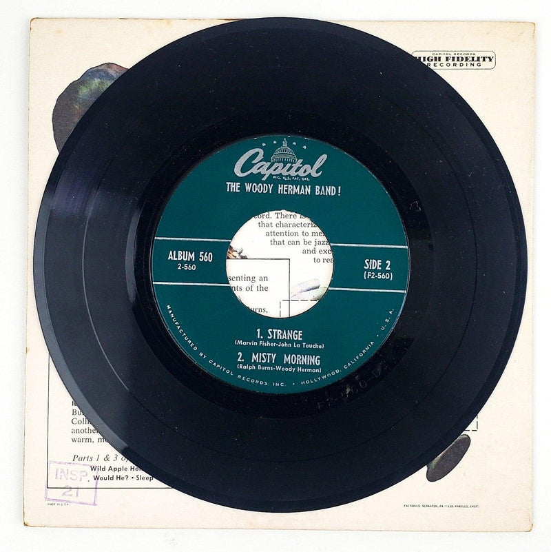 Woody Herman Band Part 2 Record 45 RPM EP EAP 2-560 Capitol Records 1954 4