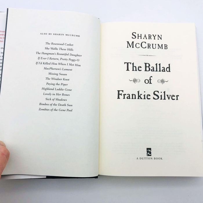 The Ballad Of Frankie Silver Sharyn McCrumb Hardcover 1998 1st Edition Murder C2 7