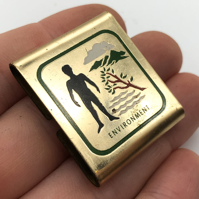 Boy Scouts of America Environment Metal Belt Slide Clip Skill Award Water Tree 6