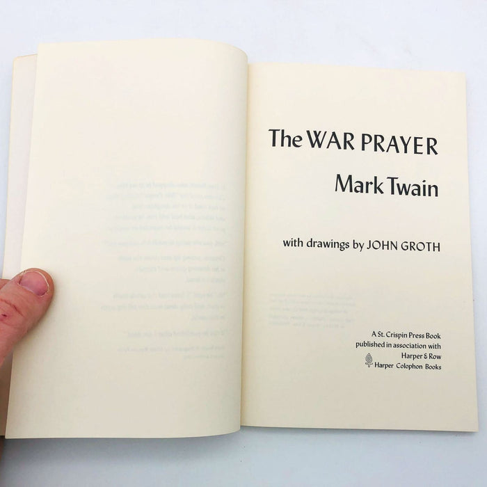 Mark Twain Book The War Prayer Paperback 1970 War Indictment Philosophy Poems 6