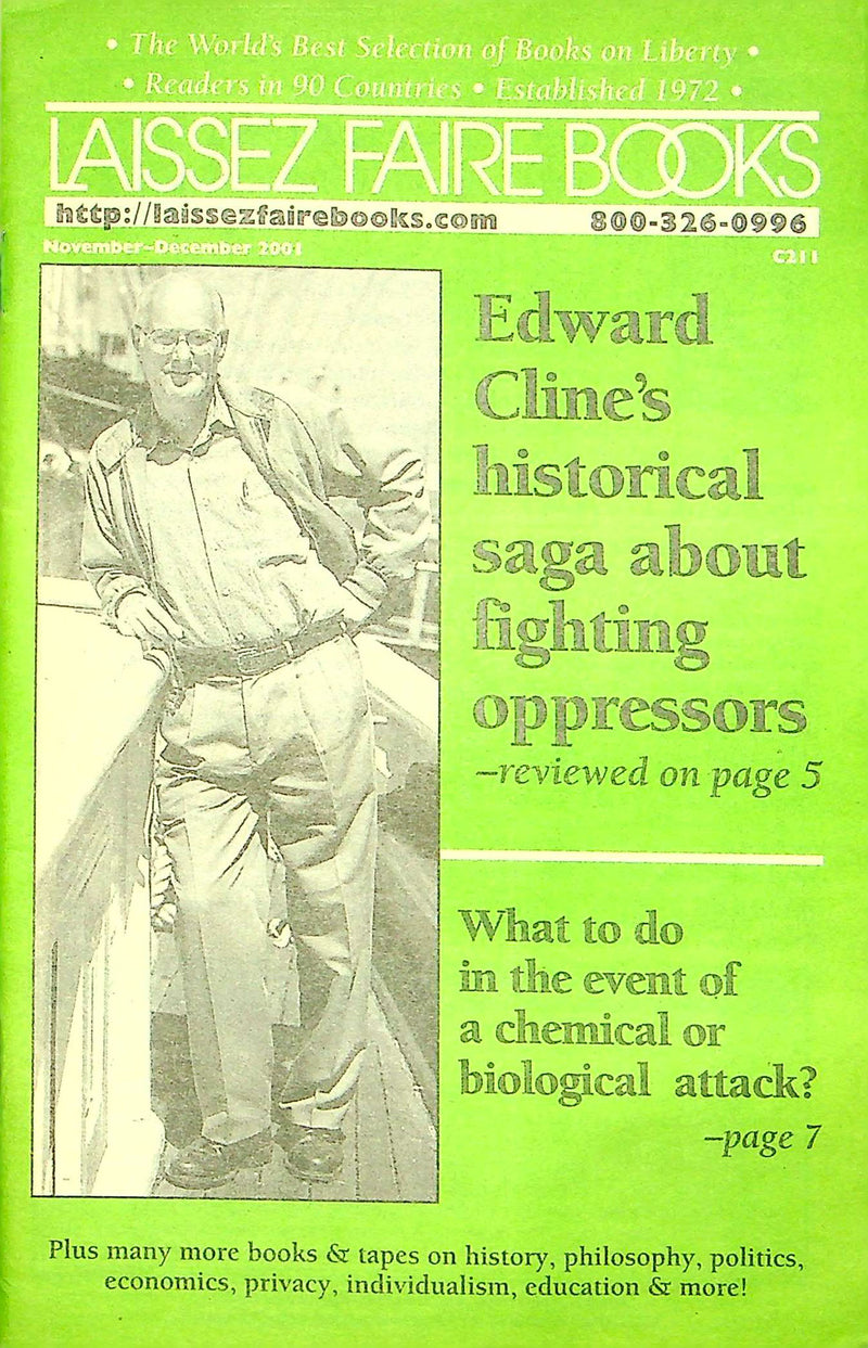 Laissez Faire Books Catalog Nov-Dec 2001 Activist Writing Tapes Liberals Freedom