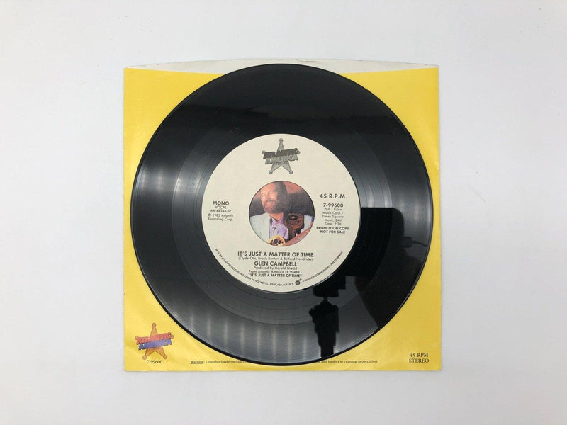 Glen Campbell It's Just A Matter of Time Record 45 Single 7-99600 Atlantic 1985 3