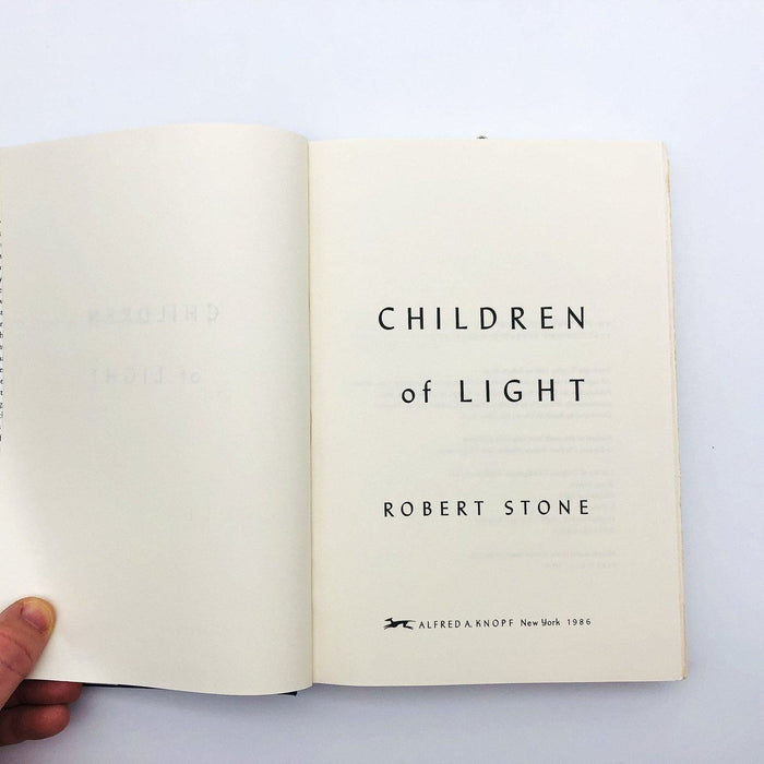 Children of Light Hardcover Robert Stone 1986 Hollywood Actor Actress Romance 8