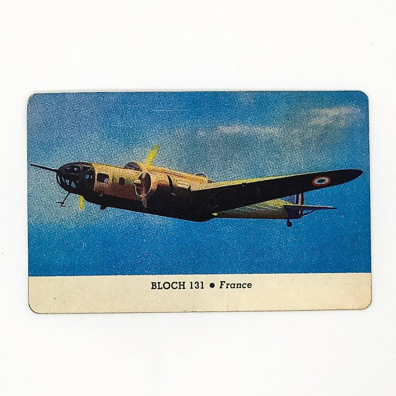 1940s Leaf Card-O Aeroplanes Card Bloch 131 Fighter Bomber Series C France WW2 1